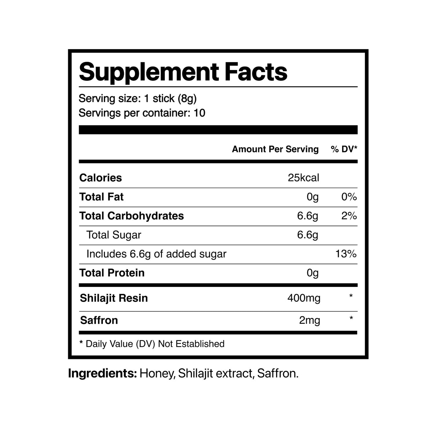 3 True Nutra Pure Himalayan Shilajit Honey Sticks with Raw Organic Honey Fulvic Acid 85+ Essential Minerals Fast Absorbing Long Lasting 10 Sticks (Copy)