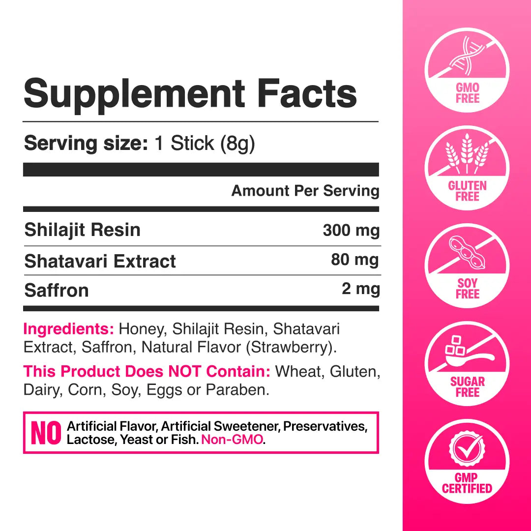 SHE-lajit Honey Sticks